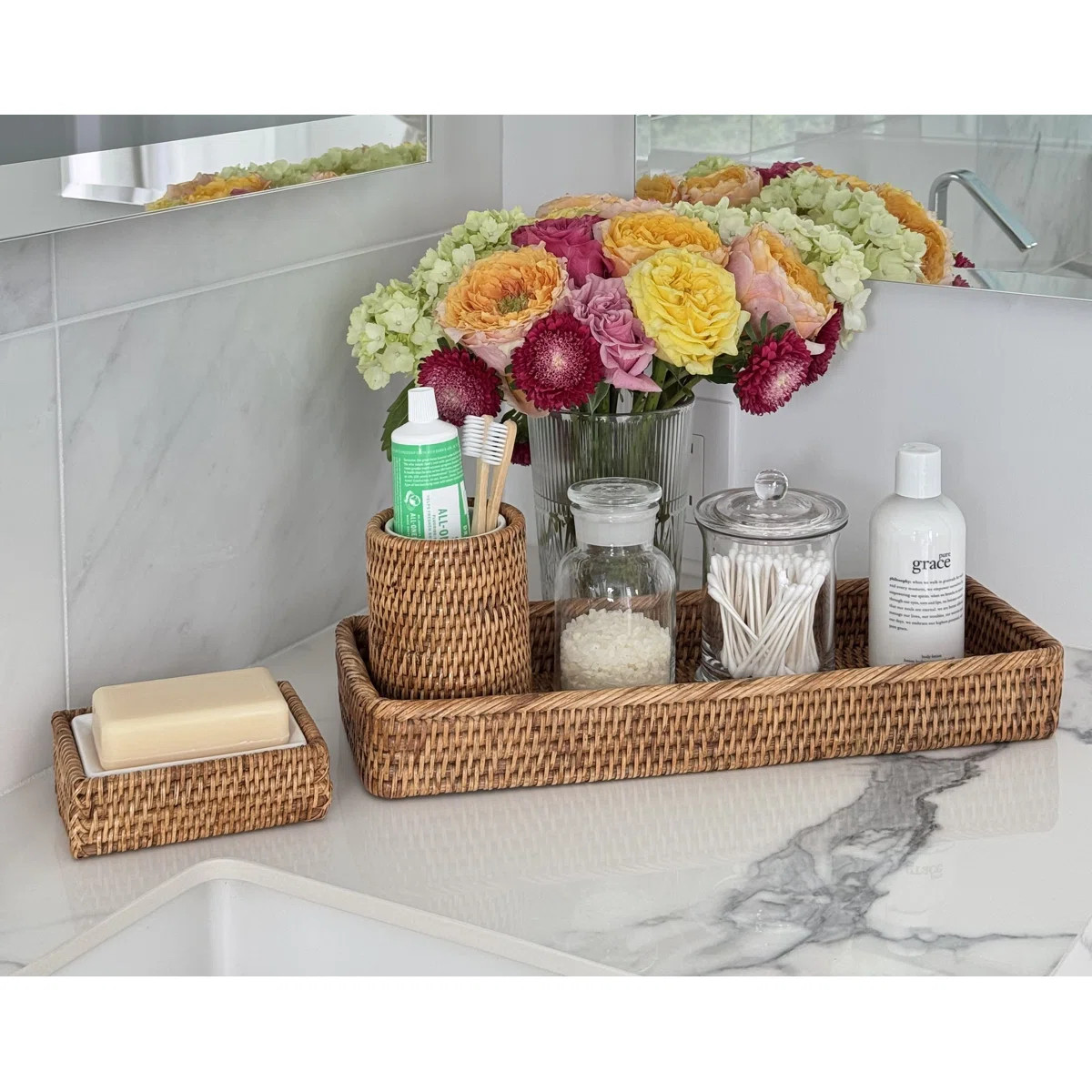 Everard Wicker Tray | Wayfair North America