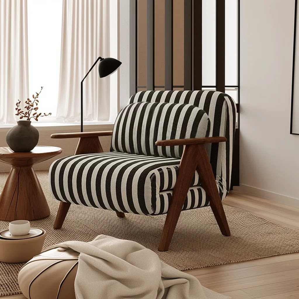 Convertible Futon Chair Bed Upholstered Armchair,Sofa & Sleeper with Solid Wood Frame | Wayfair North America