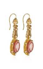 One Of A Kind 18K Yellow Gold French Antique Gold Cameo & Pearl Earrings | Moda Operandi (Global)