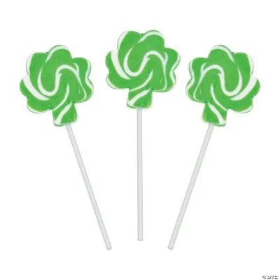 Shamrock Swirl Pops, 12 Pieces, St. Patrick's Day, Party Favors | Walmart (US)