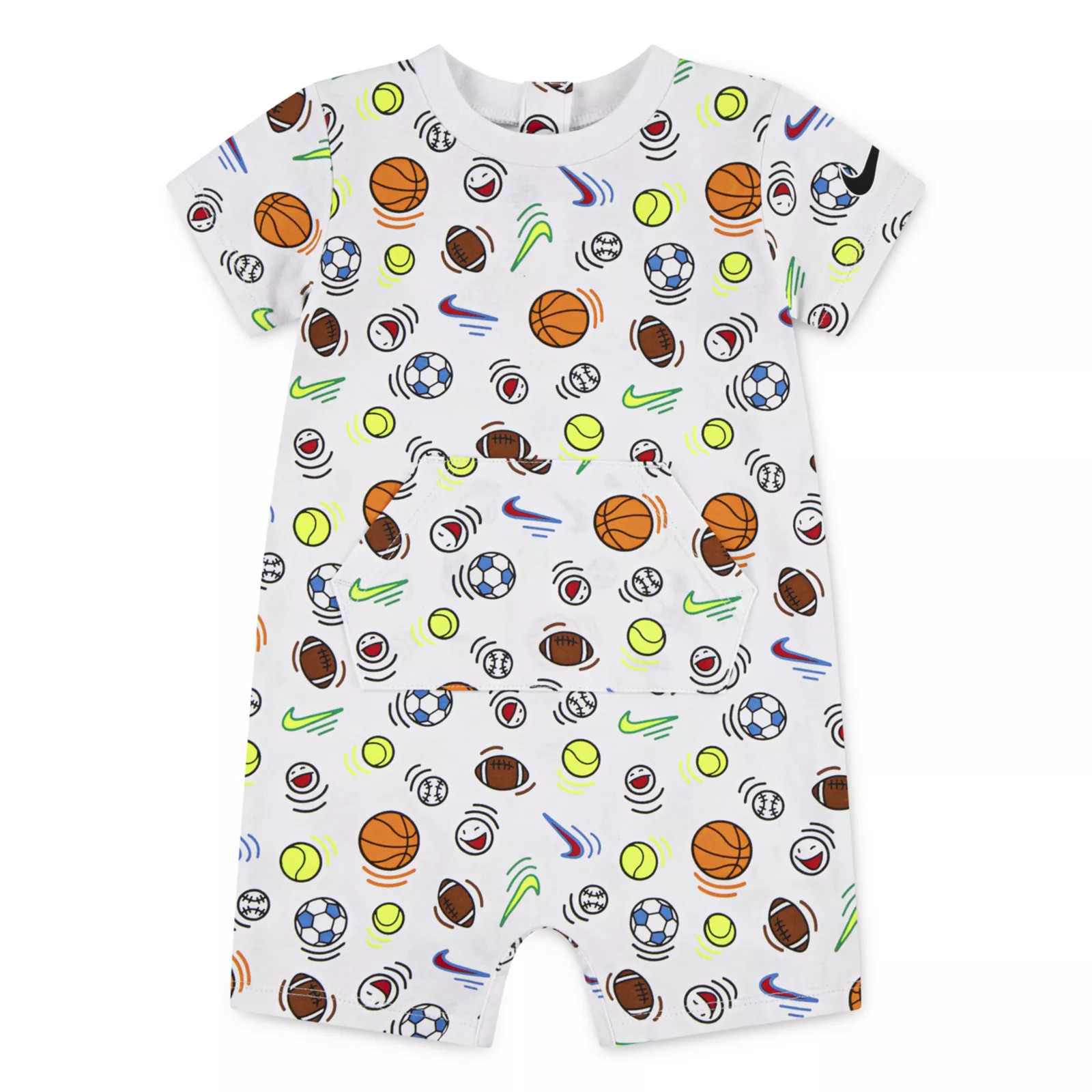 Newborn Baby Boys Nike Sportswear Sport Ball Printed Short Sleeve Bodysuit | Kohl's