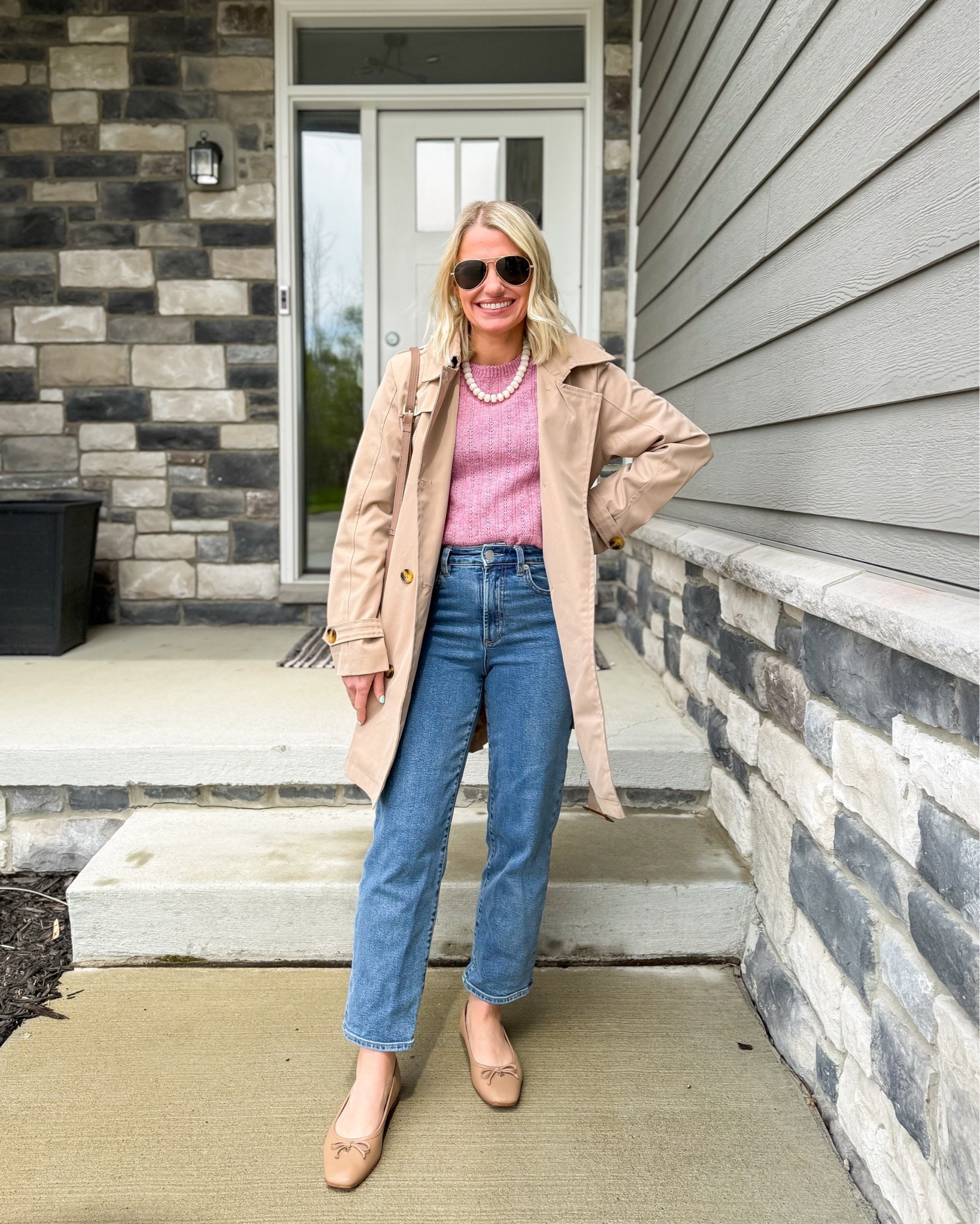 What I wore this weekend! 
Top- small
Jacket- small
Jeans- 25 (size up) use code: DJXKATIE20 for 20% off at @dearjohndenim

#LTKootd #LTKOver40 #LTKPetite