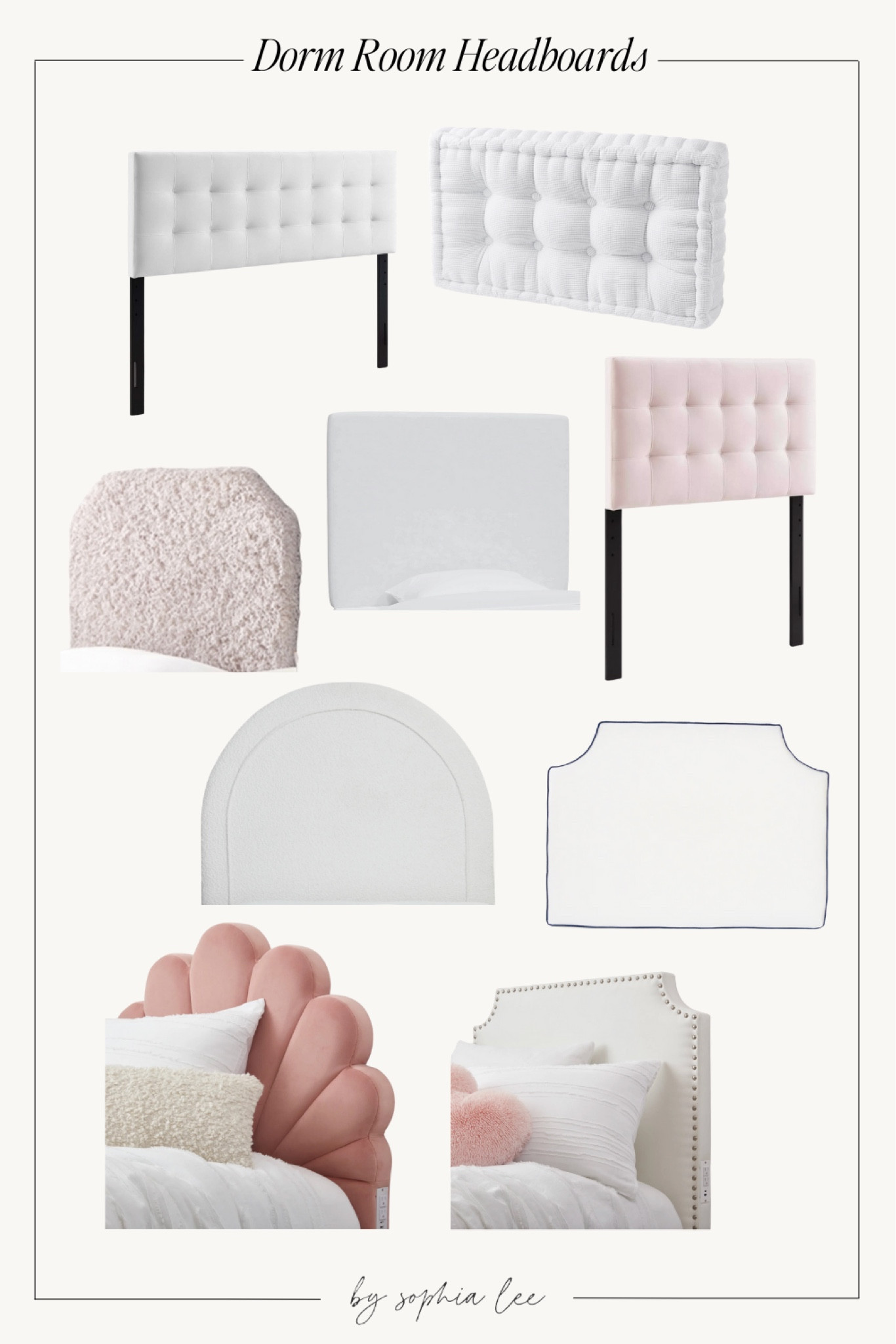 I found these dorm room headboard ideas for this upcoming school year and I love them!! All of these twin dorm room headboard ideas will make your dorm room look sooo good! #dormroomheadboard 