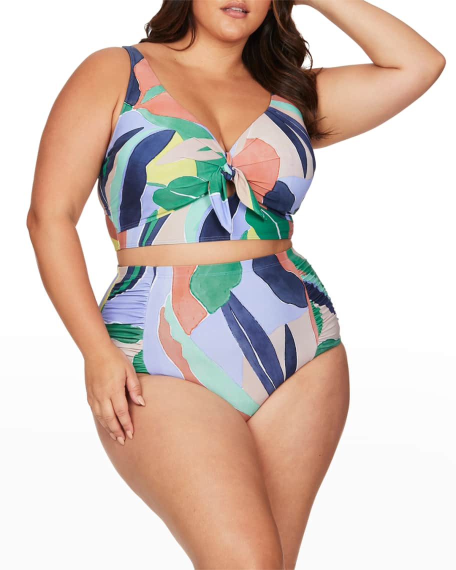 Artesands Plus Size Cezanne Midriff Bikini Top | Neiman Marcus