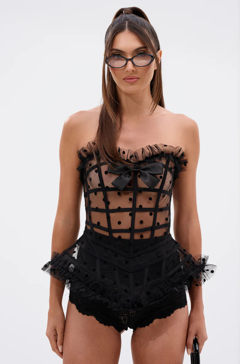 MAEVE POLKA DOT CORSET | AKIRA