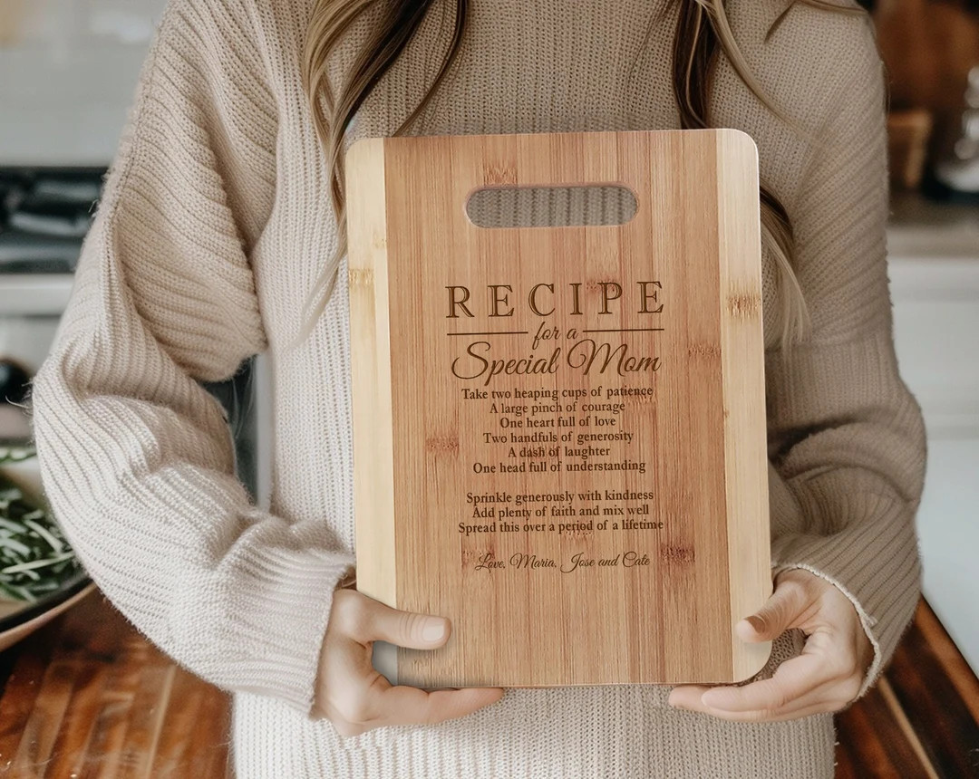 2024 Mothers Gift Personalized Recipe for a Special Mom Custom Cutting Board Gift for Mom Mommy B... | Etsy (US)