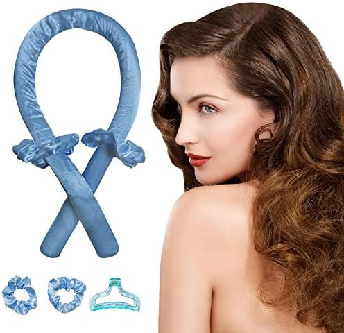 Heatless Curling Rod Headband For Long Hair,No Heat Curlers ,Sleep In Soft Foam Hair Curlers Curling | Amazon (US)
