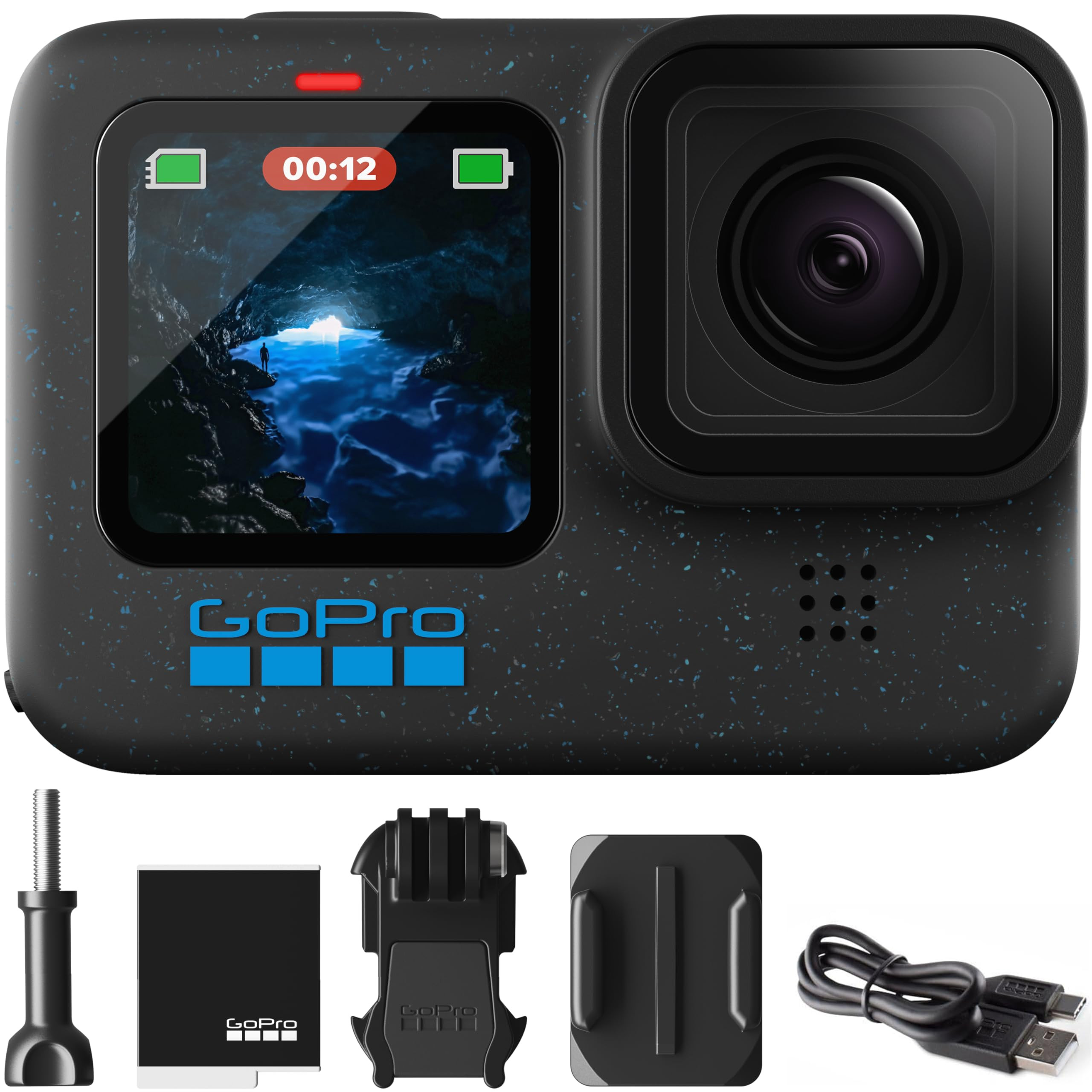 GoPro Hero12 Black E-Commerce Package - Waterproof Action Camera with 5.3K60 Ultra HD Video, 27MP... | Amazon (US)