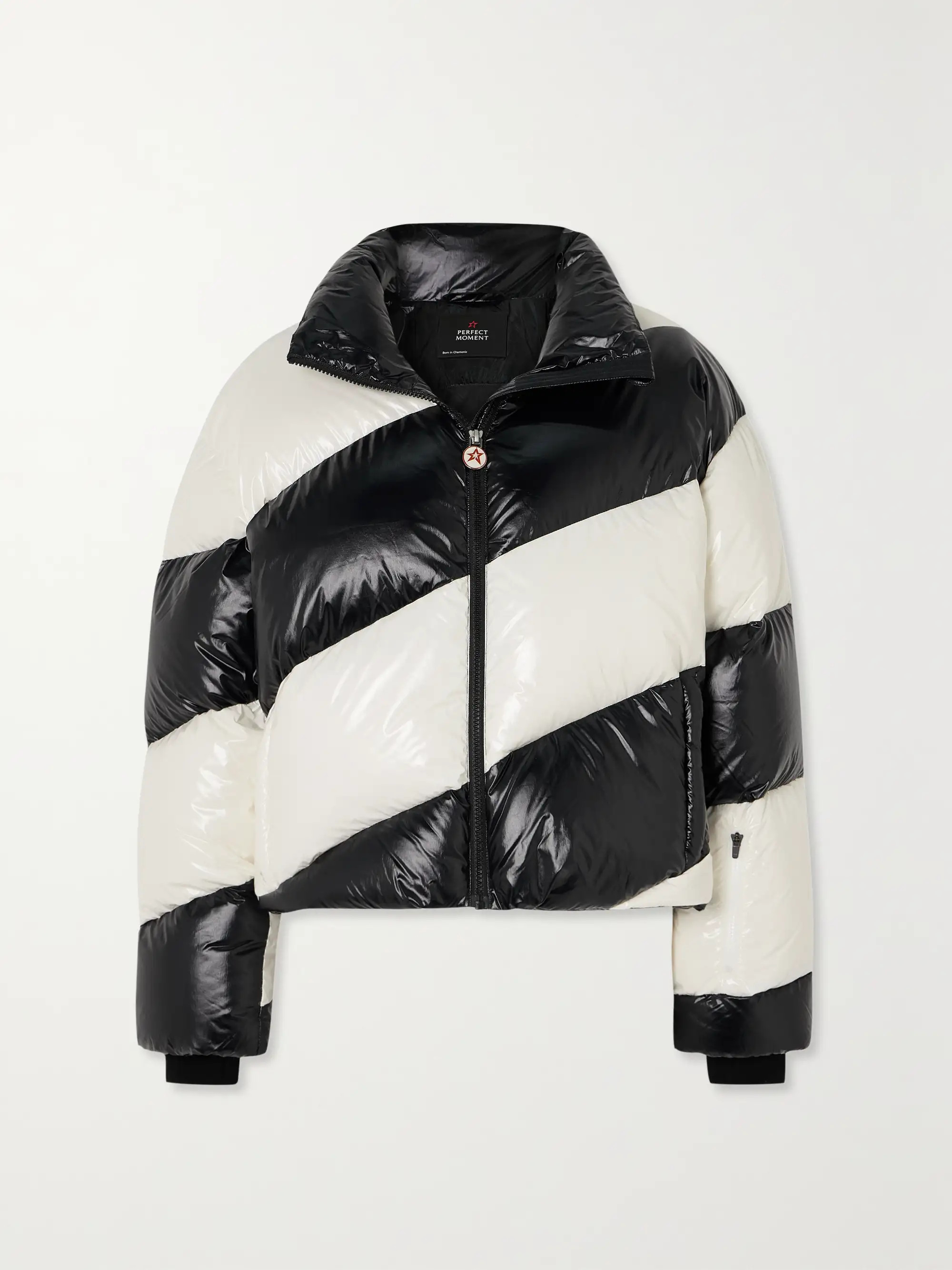 PERFECT MOMENT Super Mojo III striped quilted down ski jacket | NET-A-PORTER | NET-A-PORTER (US)