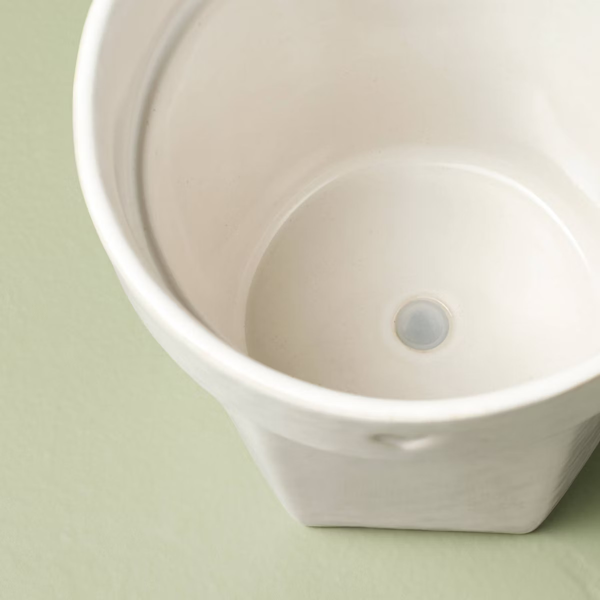 6" Ceramic Planter Pot with Heart Sour Cream - Hearth & Hand™ with Magnolia | Target