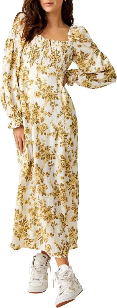 Jaymes Floral Smocked Long Sleeve Maxi Dress | Nordstrom
