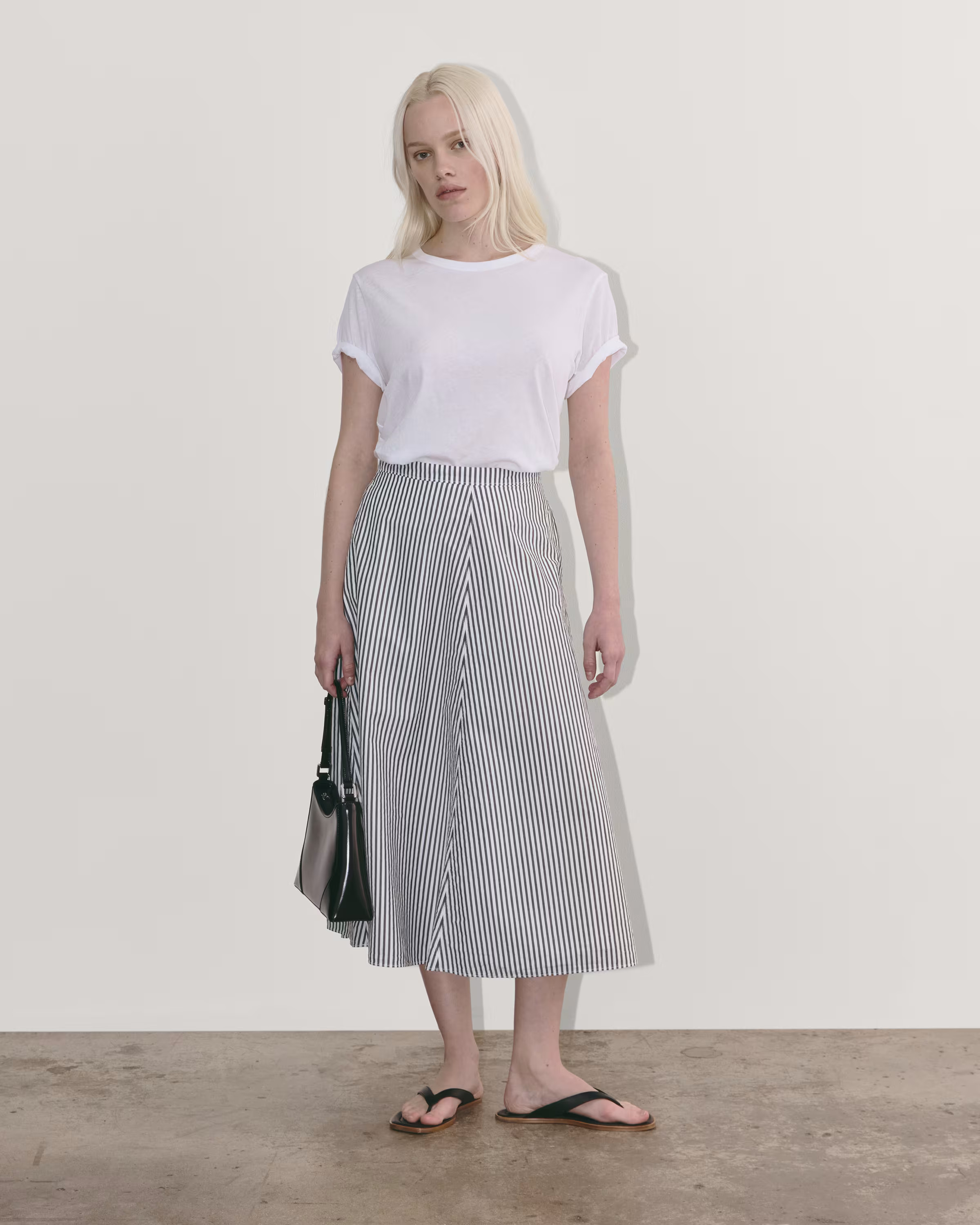 The Midi Skirt in Ultrasoft Cotton | Everlane