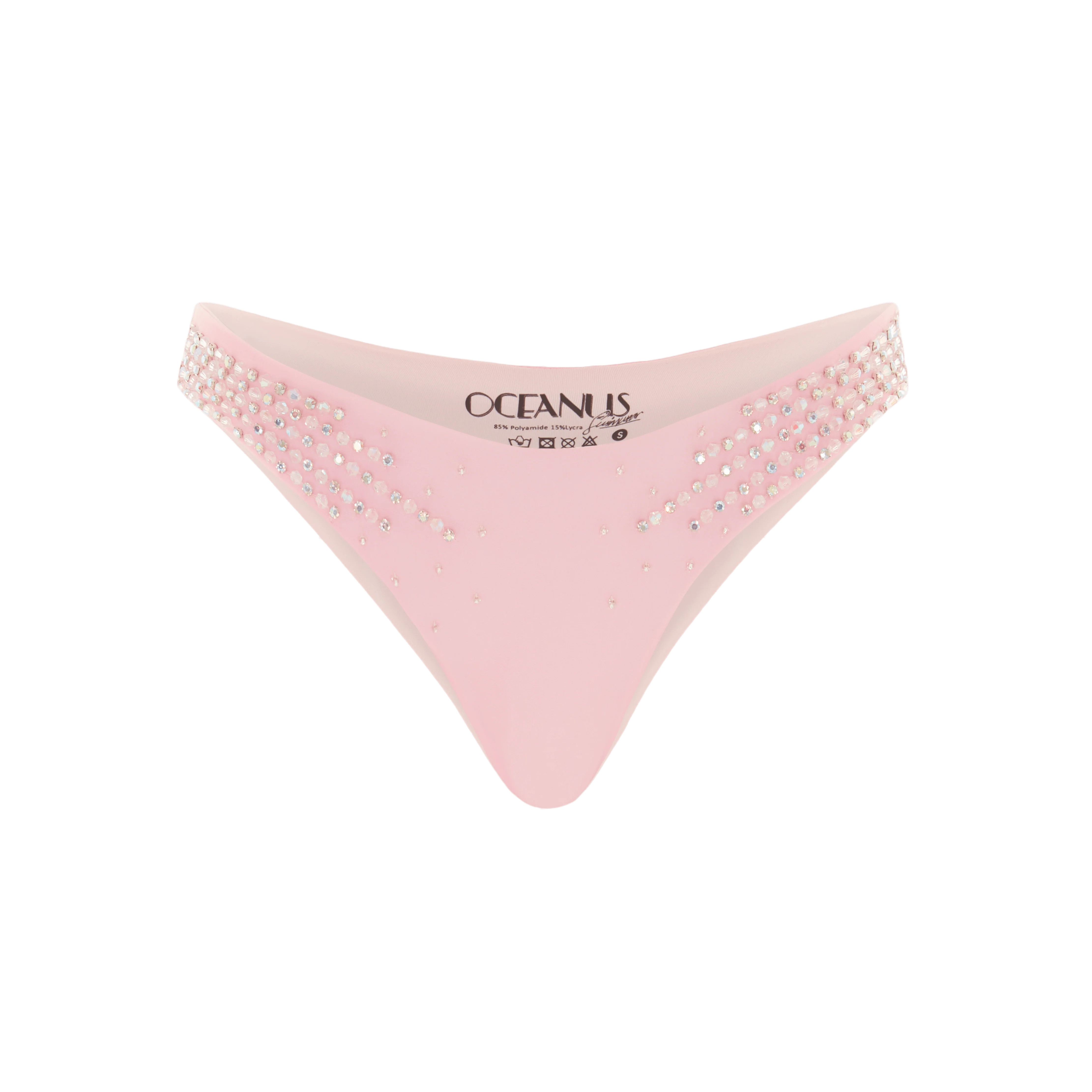 Ophelia Luxury Bikini Bottoms Pink - Exclusive Beachwear | Oceanus