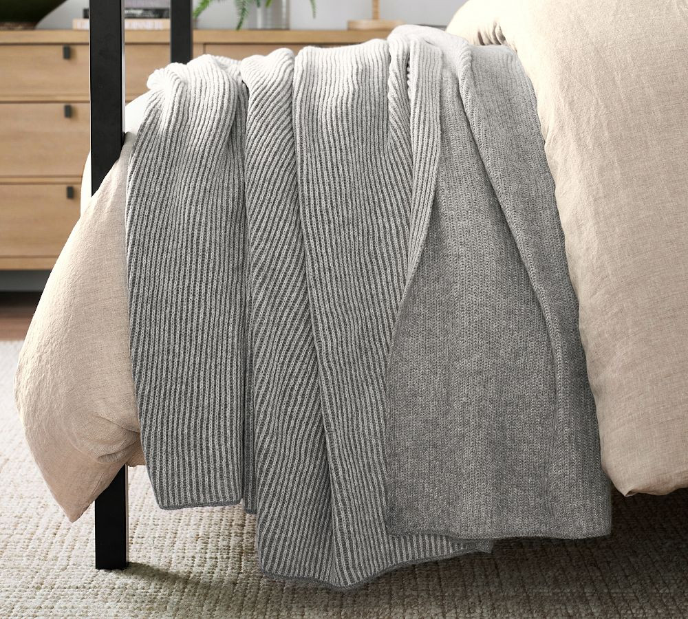 Reversible Rib Blanket | Pottery Barn (US)
