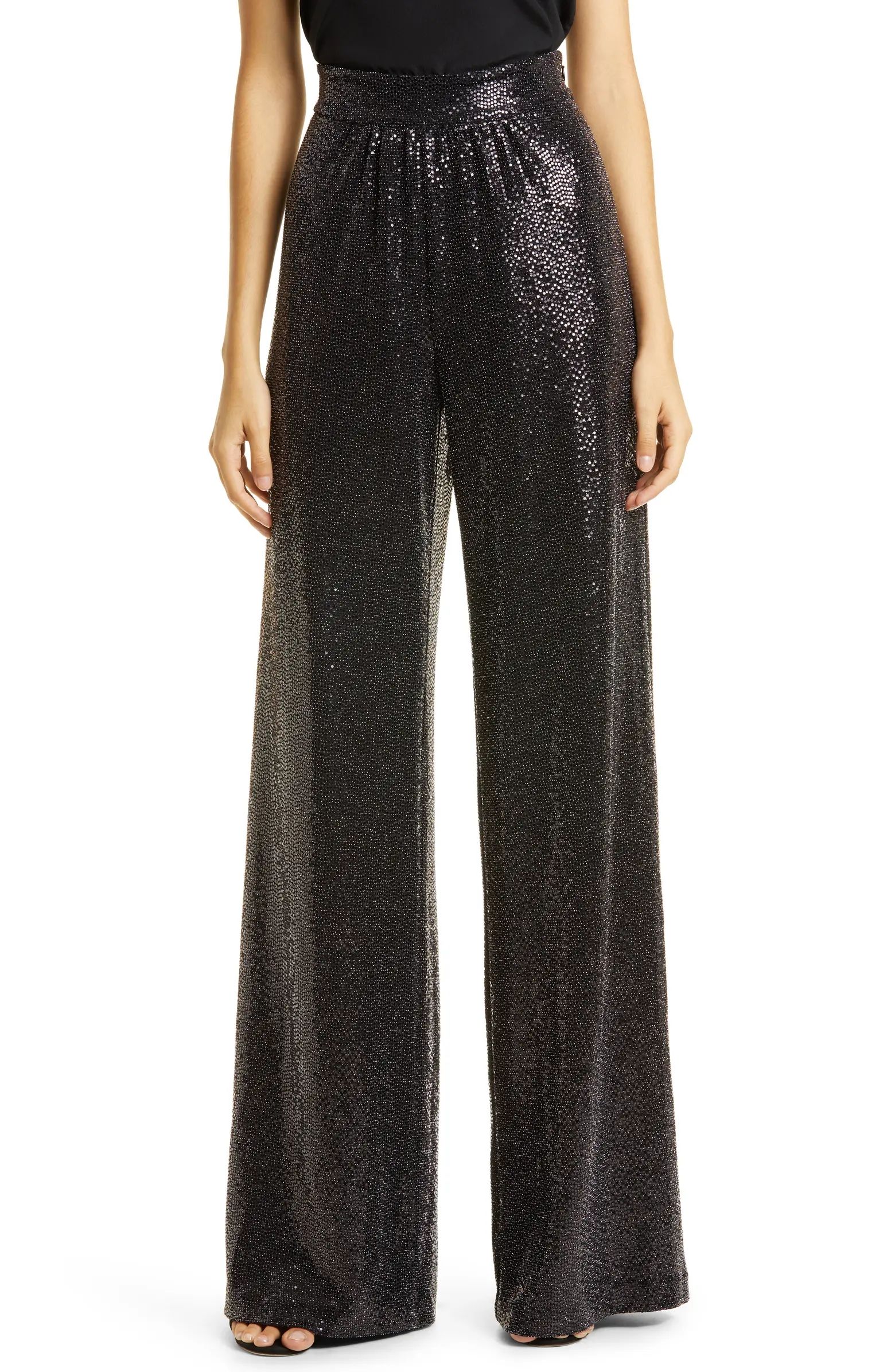 Ramy Brook Gavin Sequin Wide Leg Pants | Nordstrom | Nordstrom