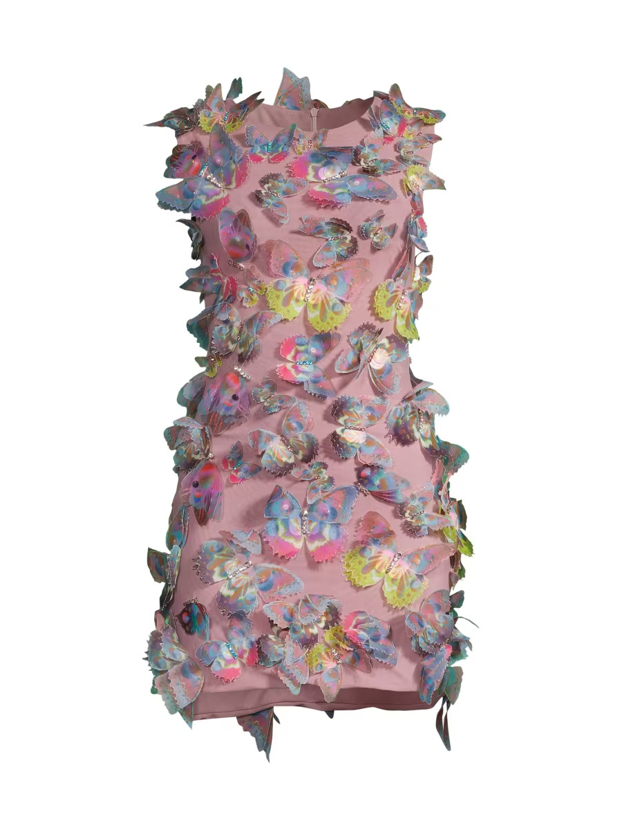 Butterfly Appliqué Minidress | Saks Fifth Avenue