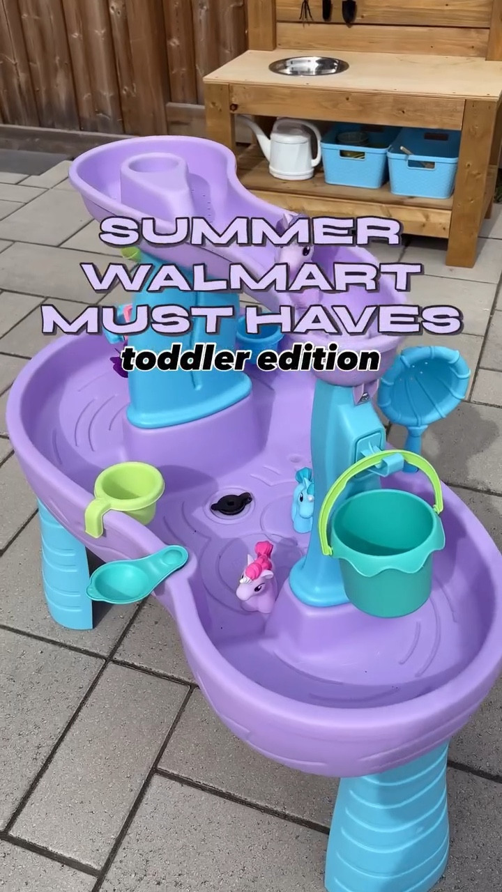 Toddler summer must haves thanks to @walmart #gifted 

We’re slowly transforming our backyard into a perfect playground for Olivia to grow and explore this summer. However, we wanted items that were both affordable and functional for her age. 

Here’s what we got: 

1. 2Step water table: this is perfect for those hot summer days and promotes both sensory and imaginative play. 

2. Costway indoor/outdoor 3-in-1 climber slide with a basketball net. Olivia is obsessed with the park, so this slide was a no brainer. It’s study enough for her to climb independently and it has a buffer at the base so she can slide safely. 

Both items available at Walmart!💧🛝💙☀️ 

#summermusthave #toddlersummer #toddlertoys #summertoys