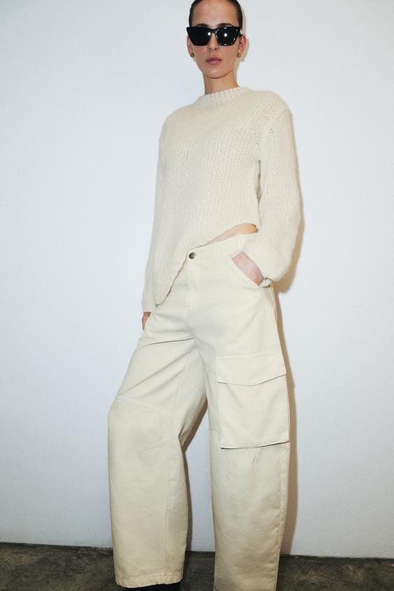 ASYMMETRIC HEM KNIT JUMPER | Zara UK