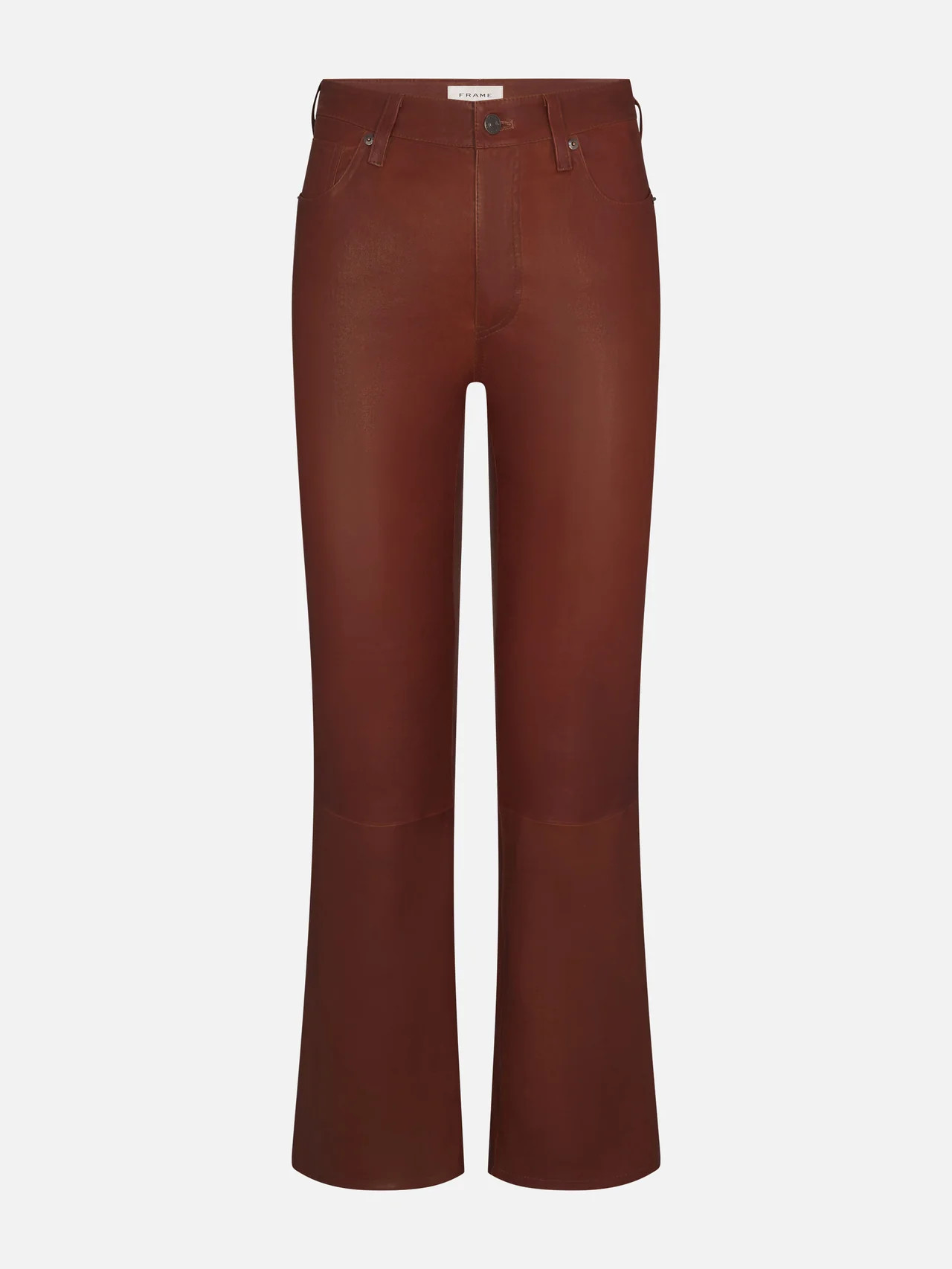 THE LEATHER REBOOT CROP WHISKEY | Frame Denim