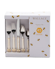 45pc Napoleon Bee Flatware Set | Marshalls
