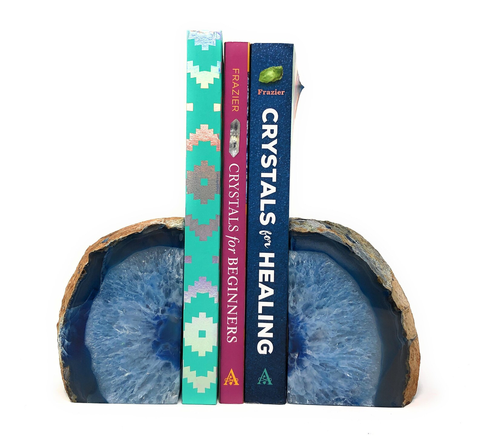 Sapphire Blue Agate Bookend | Etsy (US)