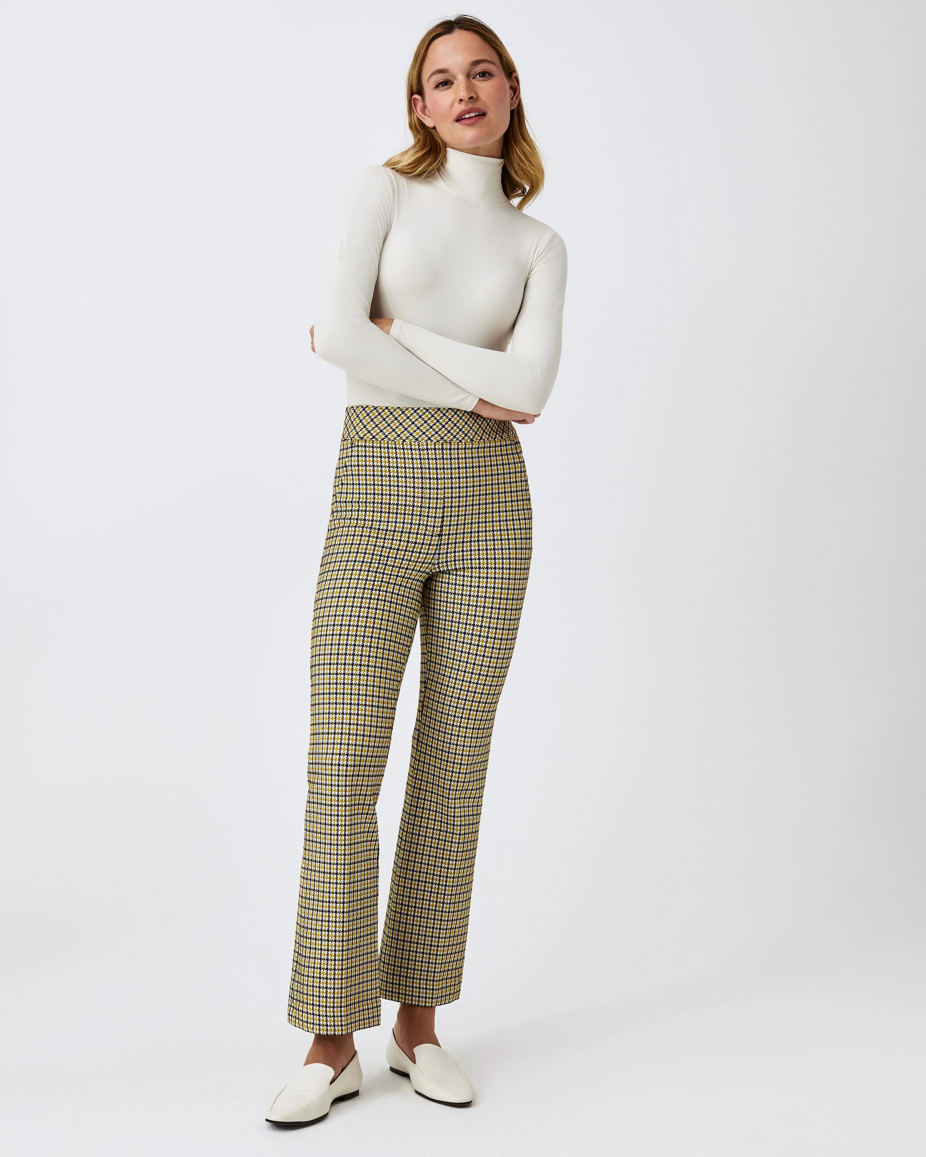 The Perfect Pant, Kick Flare in Houndstooth Jacquard | Spanx