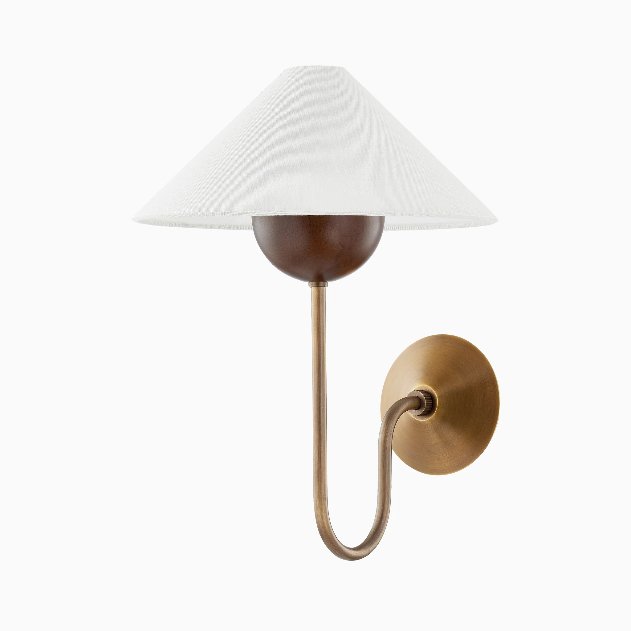 Leilani Wall Sconce in Patina Brass | Edward Martin