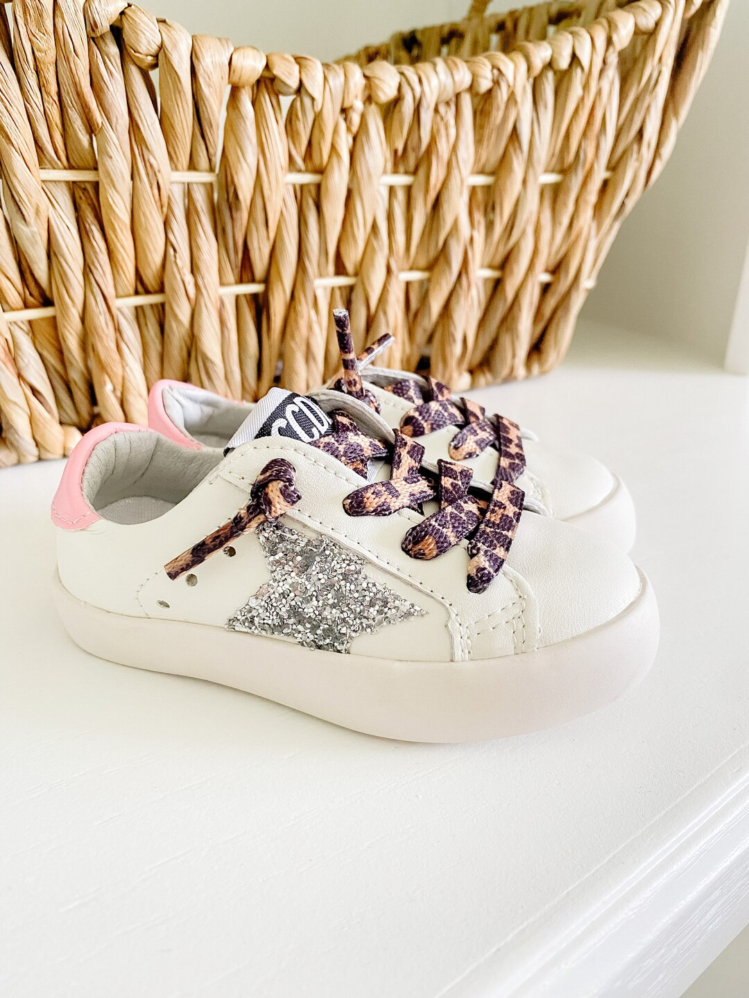 Little Girl Sneakers White/pink Baby Girl Shoes Party Shoes - Etsy | Etsy (US)