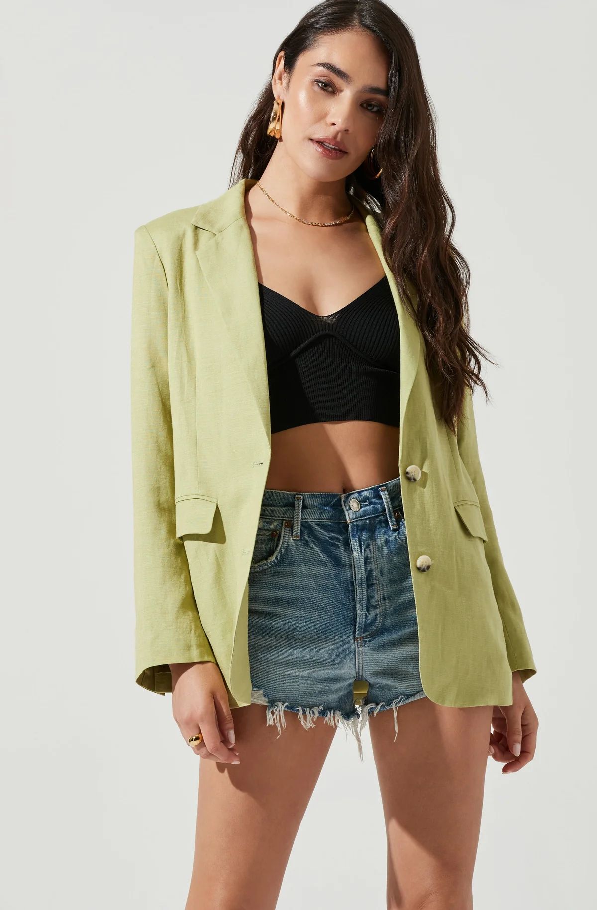 Rio Oversized Linen Blazer | ASTR The Label (US)