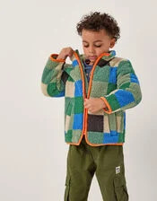 Colourblock Check Fleece Jacket Multi | Monsoon (UK)