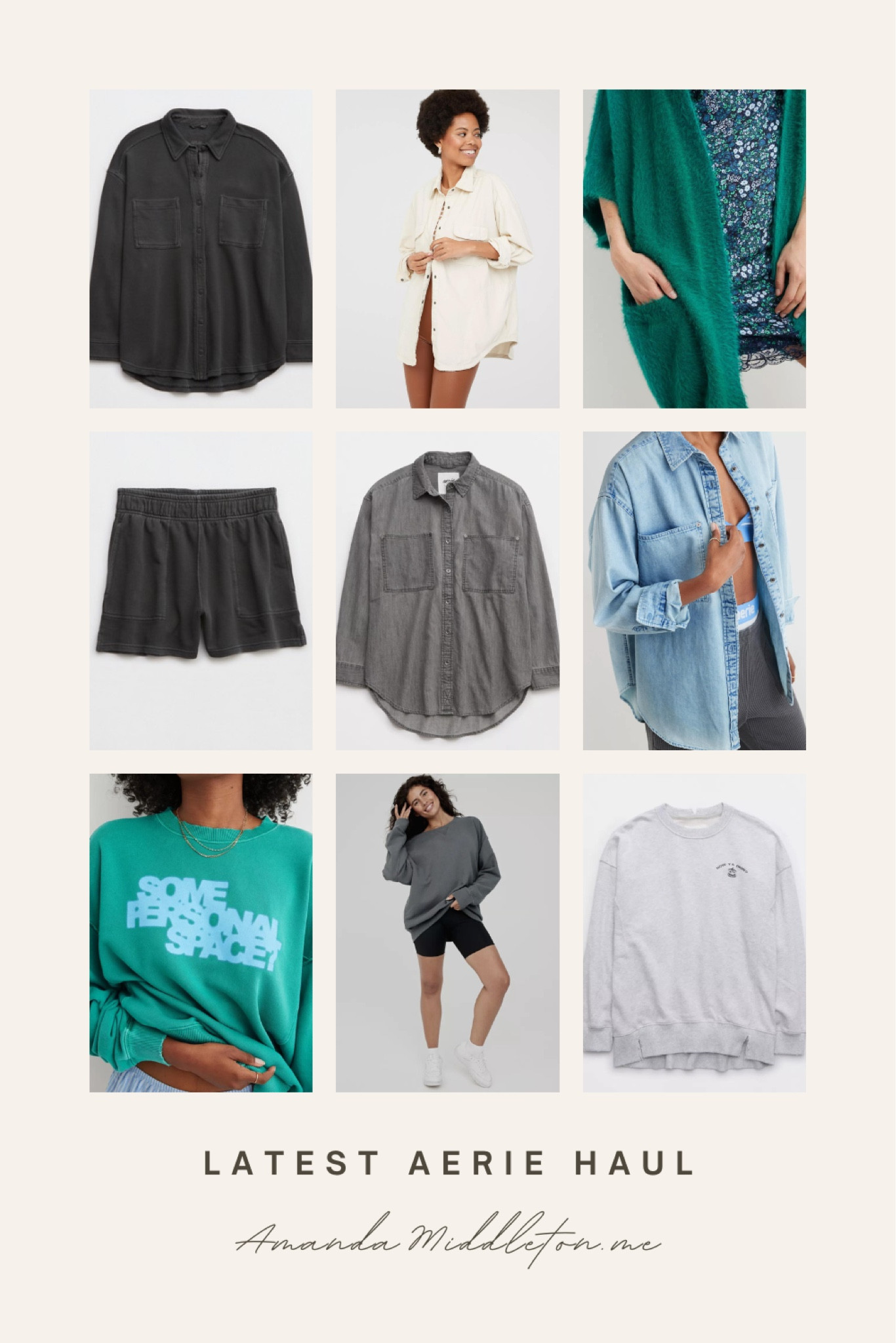 My latest Aerie haul. Can you tell what my new color obsession is?! 
