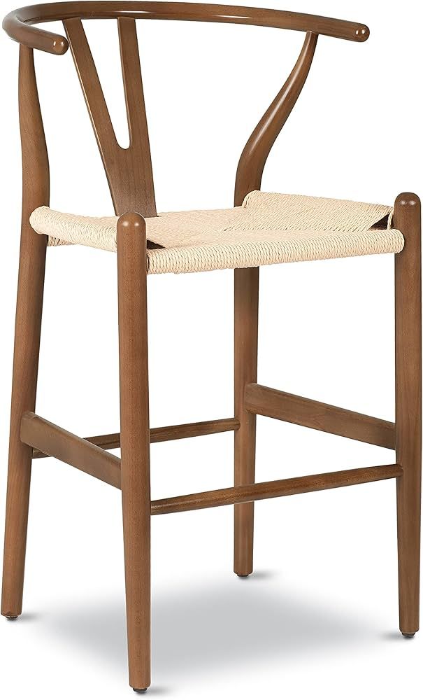 POLY & BARK Weave Counter Stool in Walnut | Amazon (US)