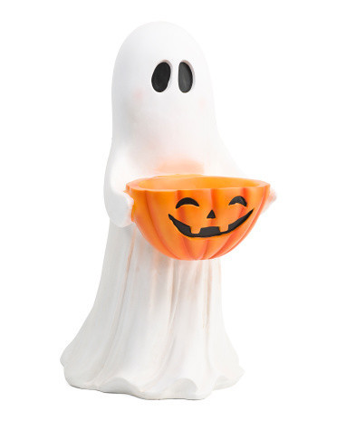 25in Outdoor Safe Ghost With Candy Bowl | Marshalls