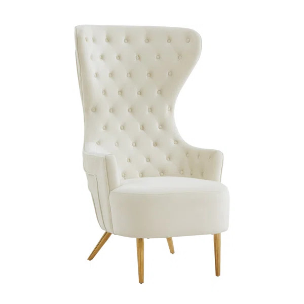 Jezebel 29.9'' Wide Tufted Velvet Wingback Chair | Wayfair North America