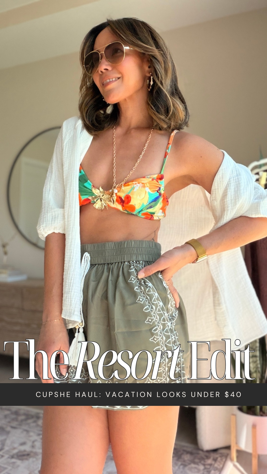 This Cupshe Spring Haul is SO GOOD!! 🌴✨ Use the code CUP15 — 15% off orders $70+

LOVE this tropical floral bikini that fits just right-secure, flattering, and made for long sunny days by the water.

Layered it with easy pull-on shorts and a breezy white cover-up for that relaxed, put-together beach look that works from poolside to lunch.

#LTKootd #LTKTravel #LTKSwim