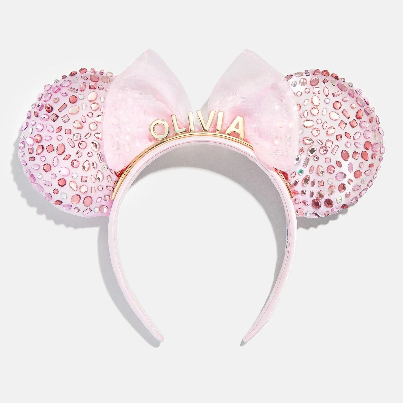 Disney Minnie Mouse Soft Pink Custom Ears Headband - Custom Soft Pink Minnie Mouse Ears | BaubleBar