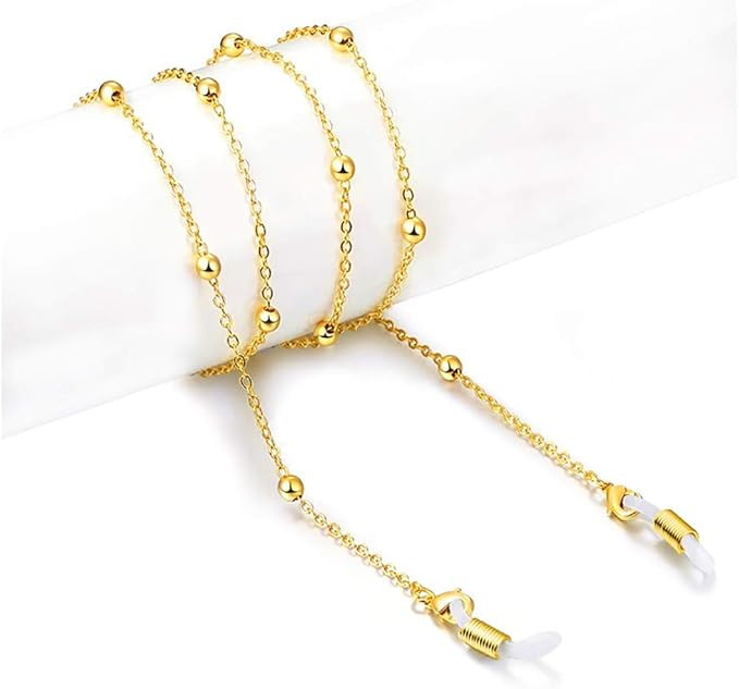 HALF CRESCEN Women's Eyeglass Chains - Eyewear Retainer - Eyeglass Strap Holder - Sunglass Retain... | Amazon (US)