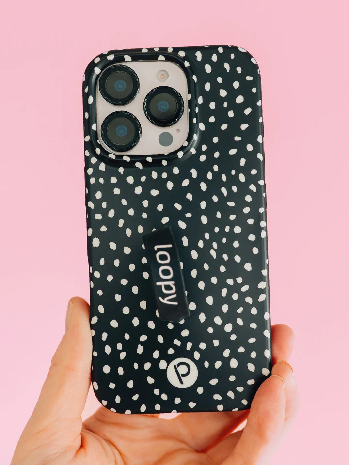 Loopy Cases - Noir Dots | Loopy Cases