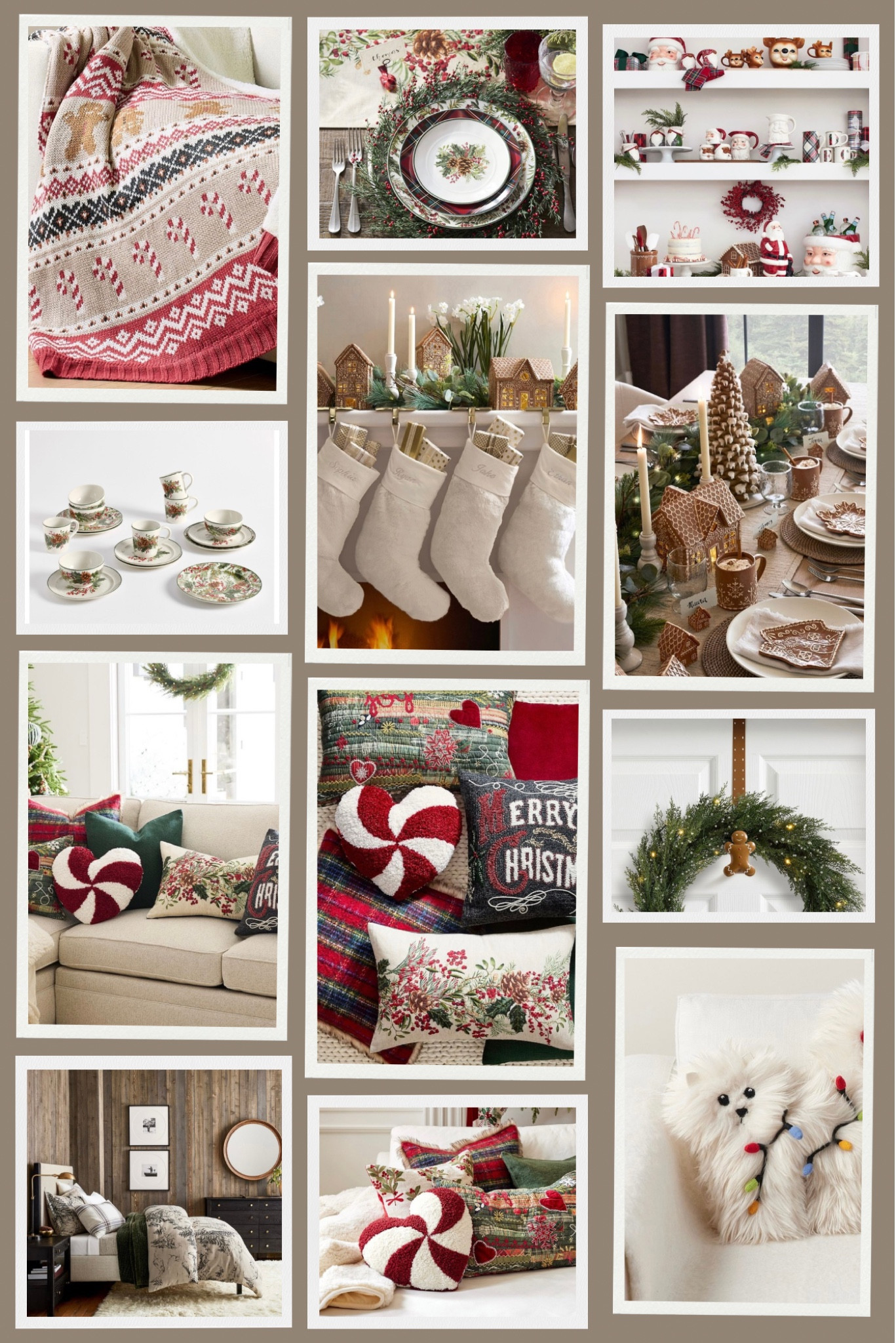 Christmas home decor

Pillows 
Gingerbread village 
Wreath hanger
Throw blanket 
Cat Christmas pillow 
Table decorations

#LTKHome #LTKFamily #LTKHoliday