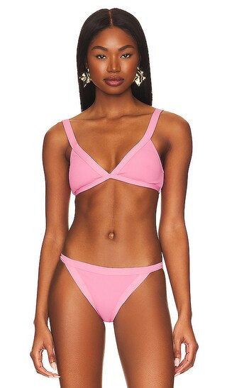 Farrah Bikini Top in Guava | Revolve Clothing (Global)