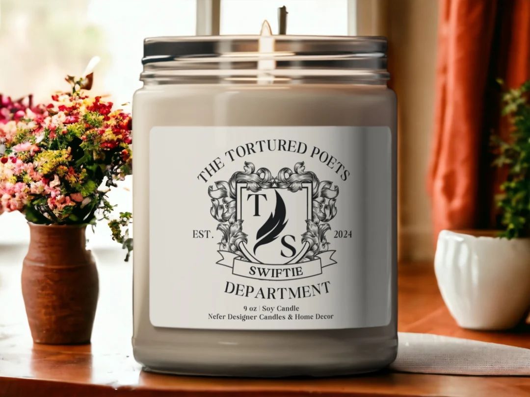 The Tortured Poets Department Soy Candle Personalized Aroma Selection & Naming Gift for Swiftie -... | Etsy (US)