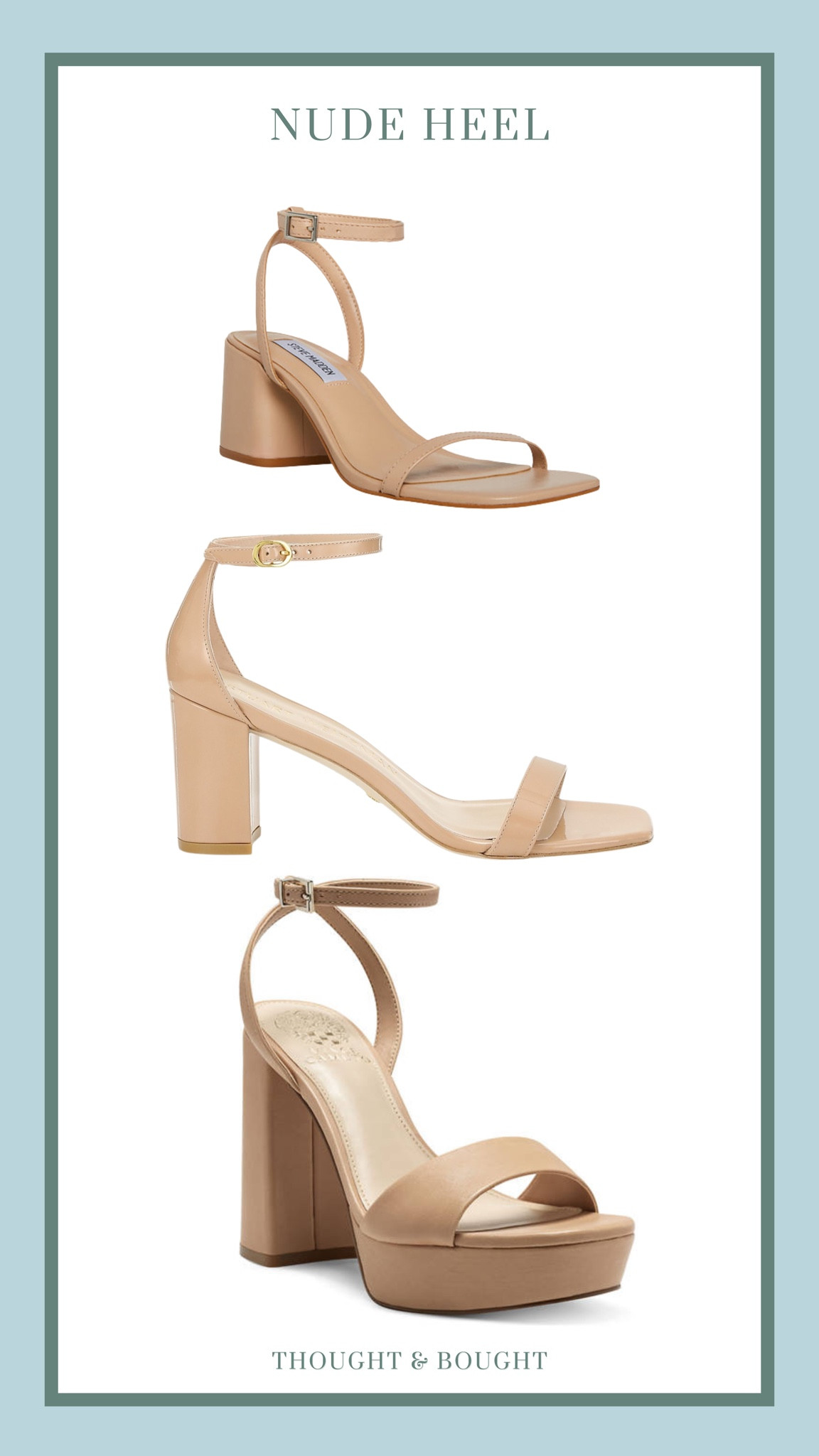 Nude block heel options for the bridesmaids !

#LTKstyletip #LTKshoecrush #LTKwedding