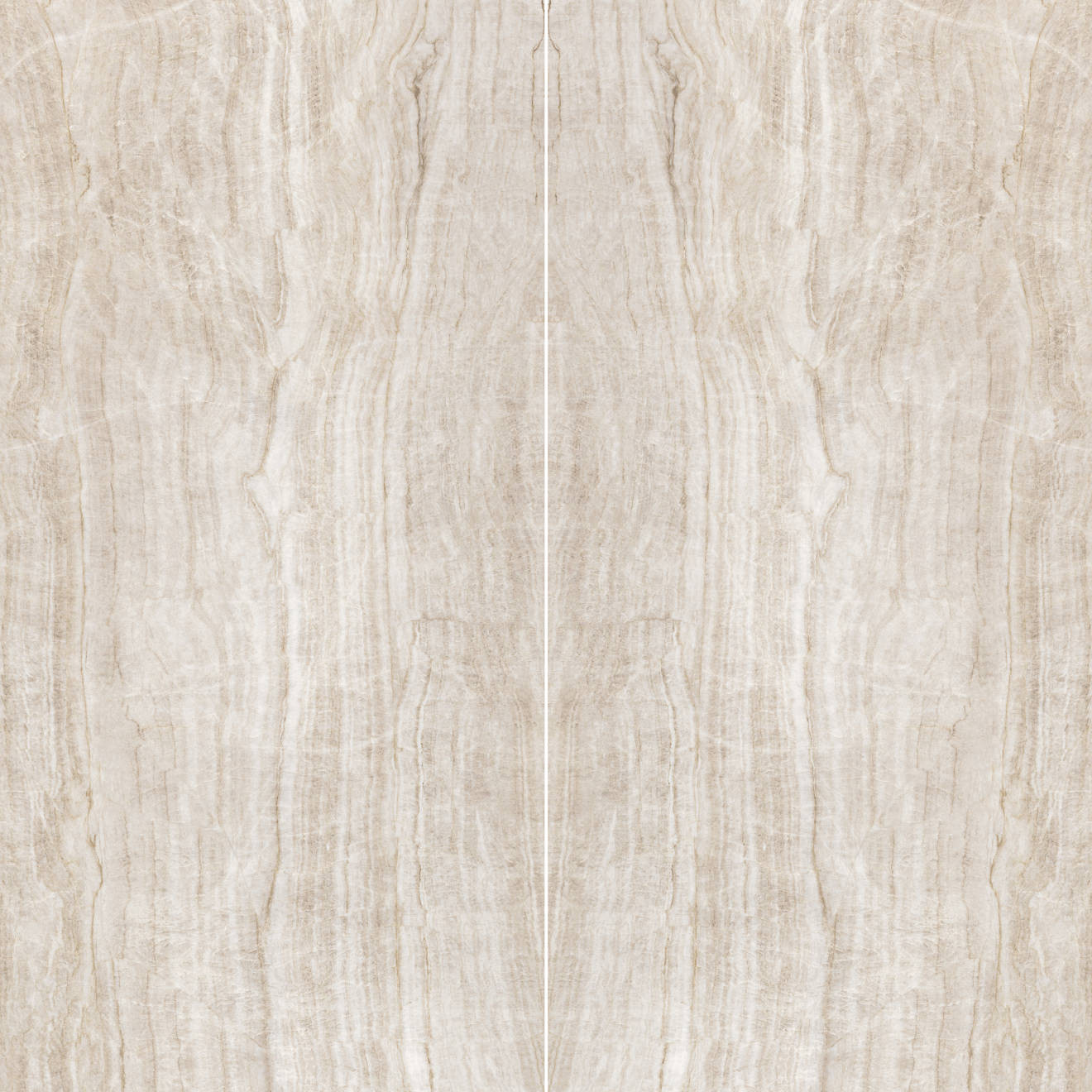 Magnifica Encore Luxury 126" x 63" - 12mm Satin Porcelain Bookmatched Slab in Taj Mahal Lux | Bedrosians Tile and Stone