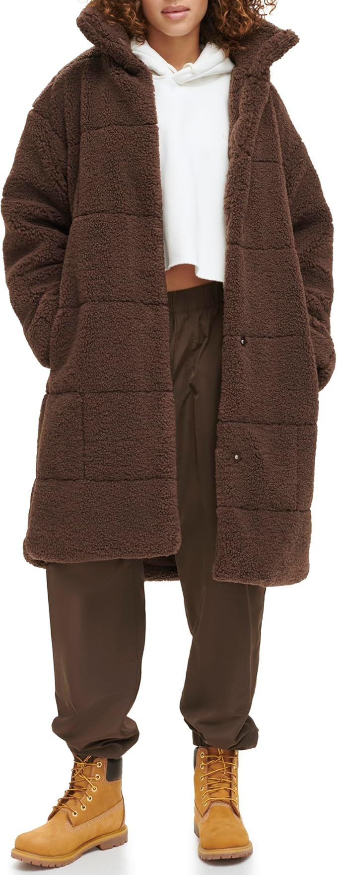 Levi's Women's Long Length Quilted Sherpa Jacket | Amazon (US)