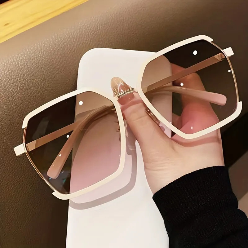 Geometric Frame Fashion Sunglasses For Women Men Casual Gradient Lens Glasses Photo Booths Props ... | Temu Affiliate Program