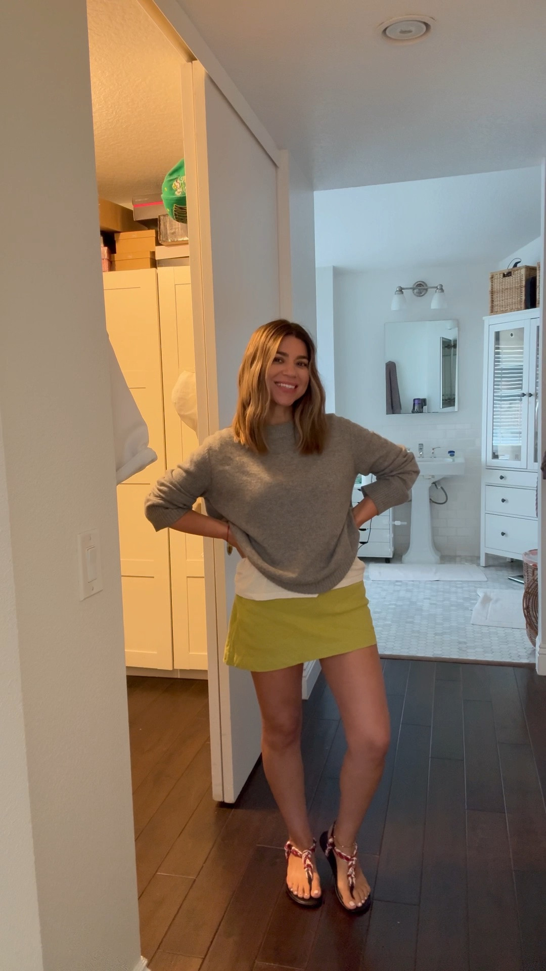 Skort runs TTS
I went up one size in sweater 
Shoes run tts 
💚

#LTKdayinmylife #LTKootd #LTKmomlife