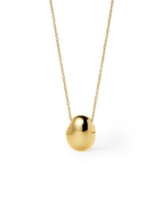 Gold Pendant Pebble Mini Necklace | Bloomingdale's (AU)