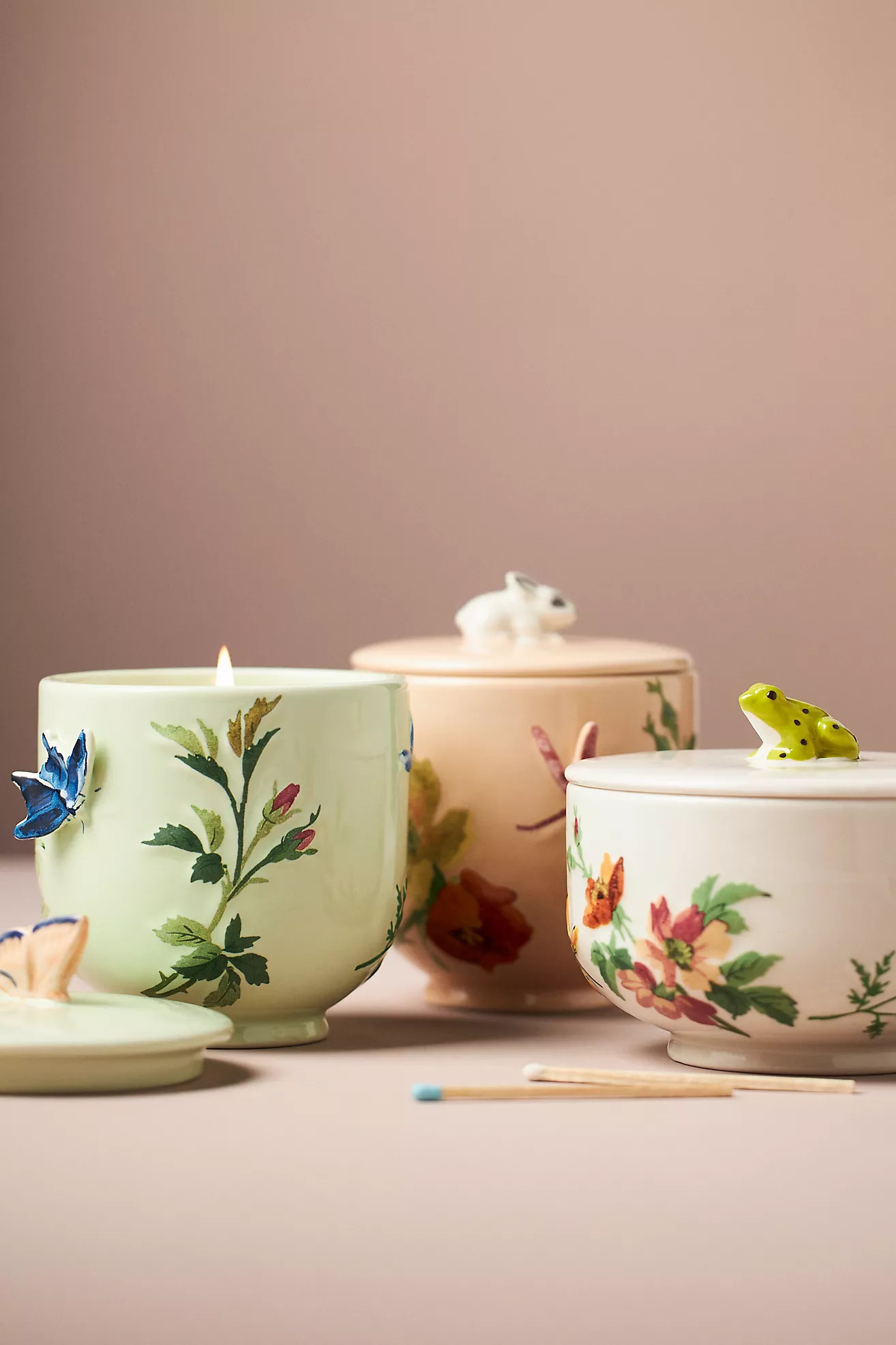 Gardenia Fruity Clementine & Jasmine Ceramic Candle | Anthropologie (US)