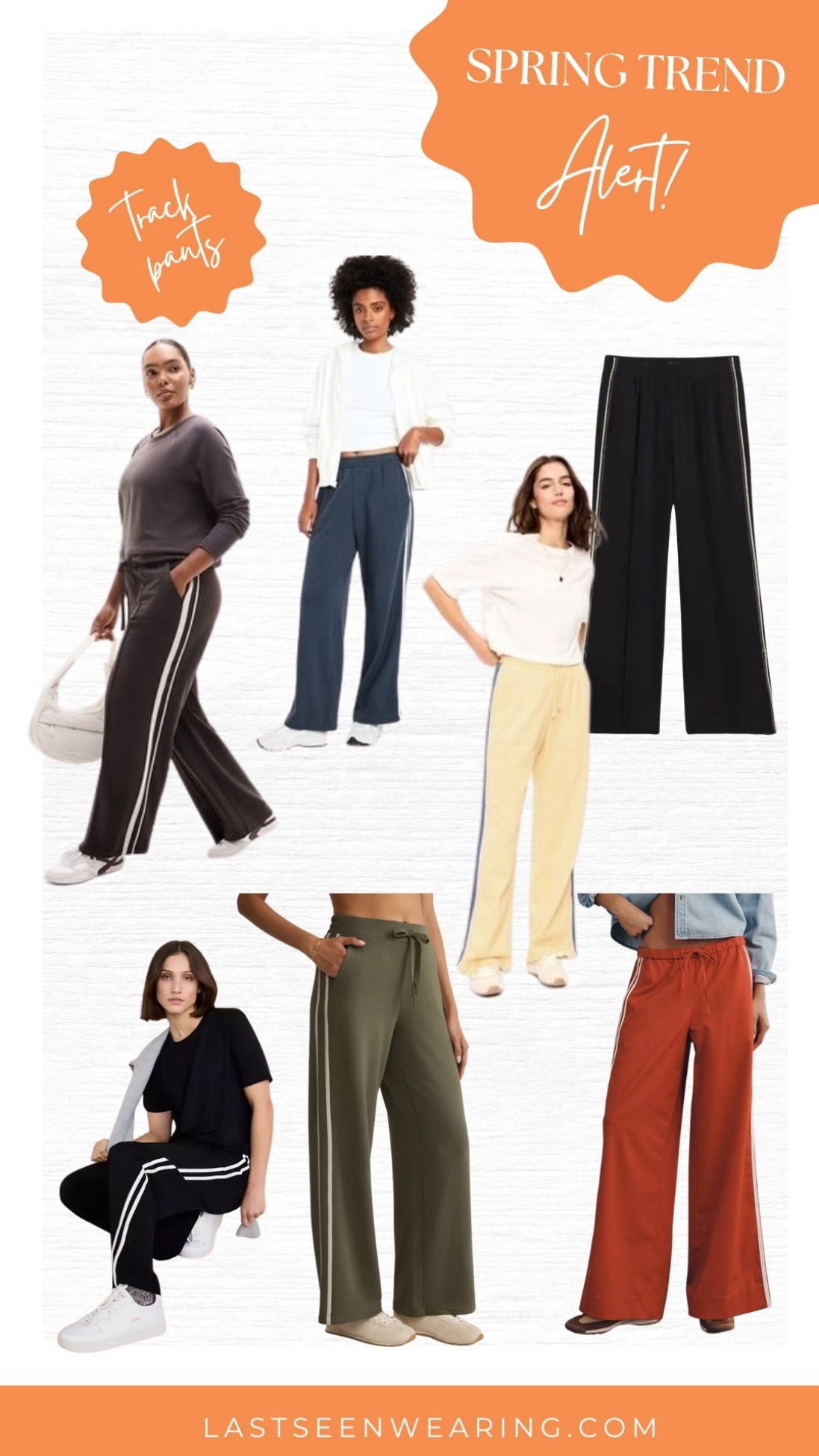 Spring Trend Alert - track pants
#trackpants #athleisure 

#LTKfitnessgoals #LTKgrwm
