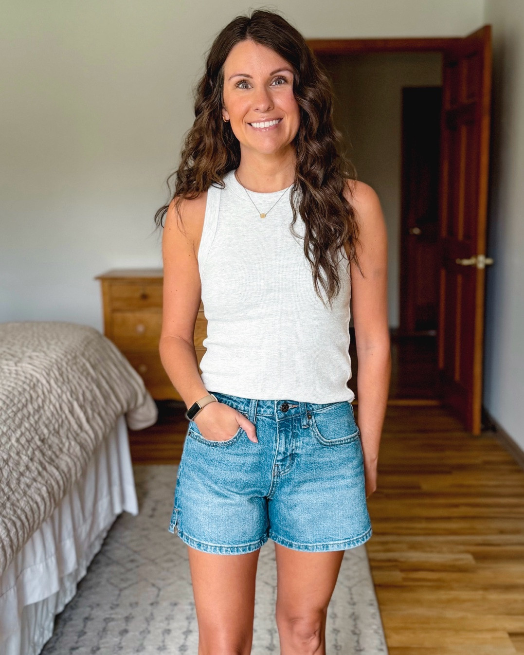6 pairs of shorts I can “mom” in!

Denim shorts—size 00. Size up for more room—not stretchy!
Rust linen shorts—xxs
green linen shorts—xxs (I sized down in these cause the linen stretches some with wear). 
Black denim-24
Brown/grey utility short-xs
Black sweat short-small (xs would be good too!)

36 in my sandals and small in my tank and tees.

#LTKPetite #LTKmomlife #LTKootd